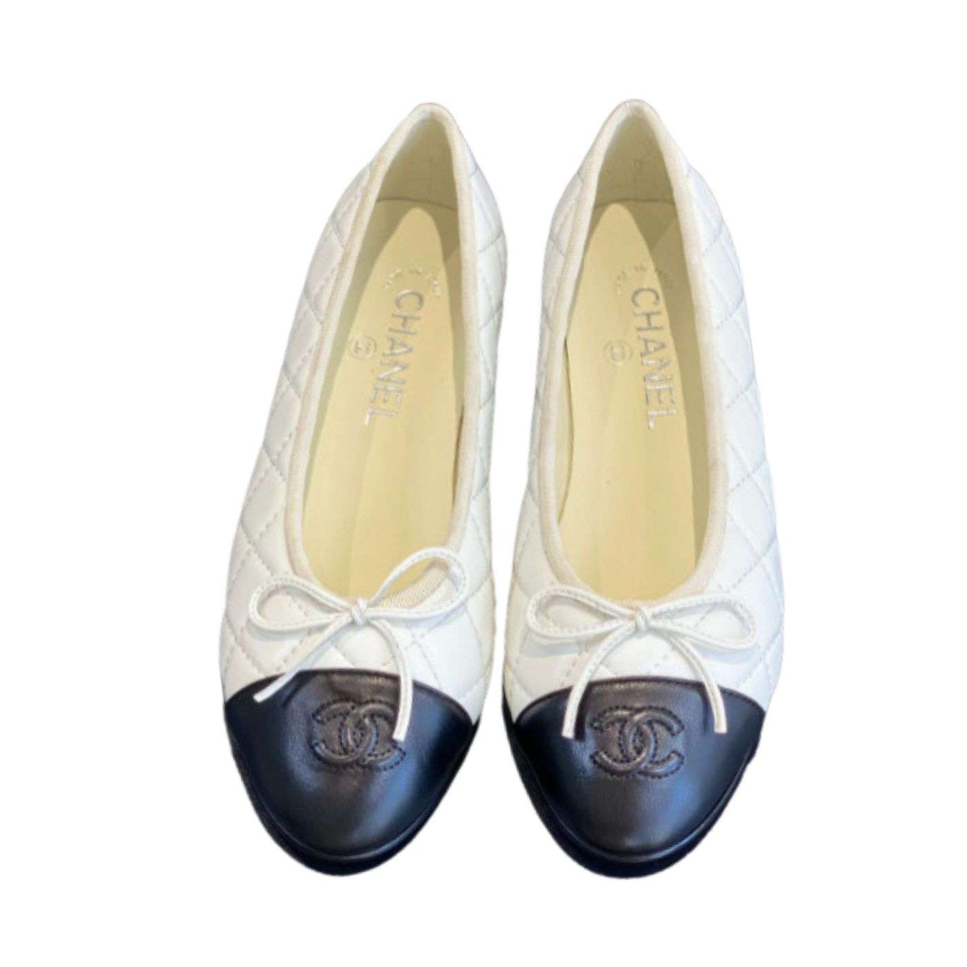Chanel Ballet Flats White For Women - TEMAFES