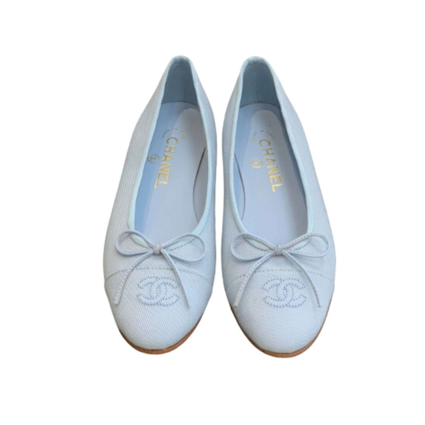 Chanel Ballet Flats Light Blue For Women - Temafes